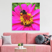 hommel op het werk canvas afdruk (Insitu (Woonkamer))