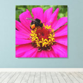 hommel op het werk canvas afdruk (Insitu (Houten vloer))