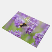 hommel op lavendel deurmat (Schuin)