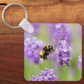 hommel op lavendel sleutelhanger (Voorkant)