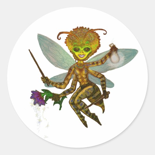 hommel ronde sticker (Voorkant)