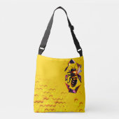 hommel sinaasappel crossbody tas (Voorkant)