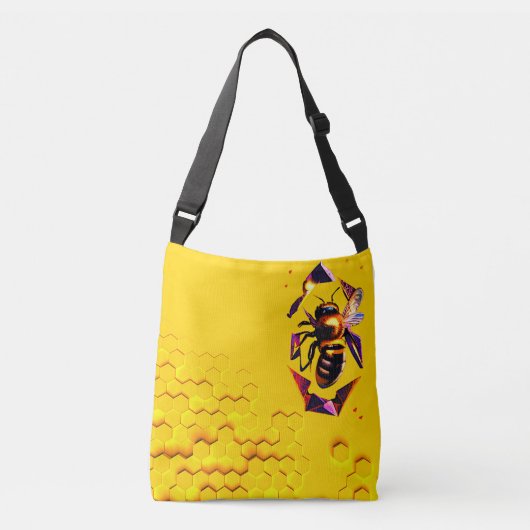 hommel sinaasappel crossbody tas (Voorkant)