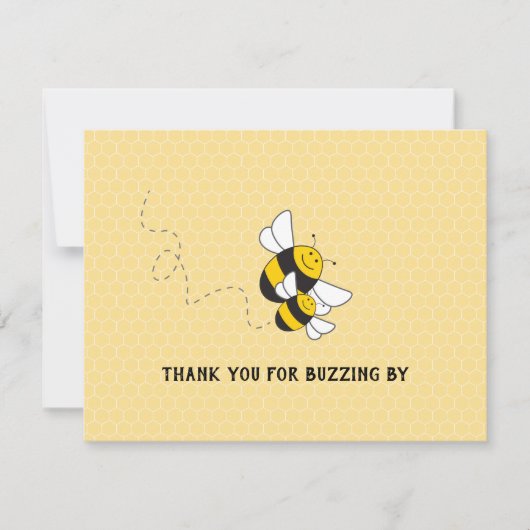 Hommel verjaardag bedankbrief bedankkaart (Voorkant)