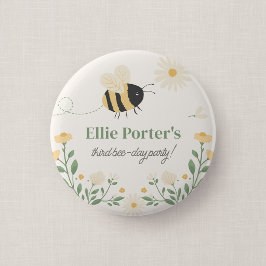 Hommel Verjaardagsfeestje Knop Geschenk voor gaste Ronde Button 5,7 Cm
