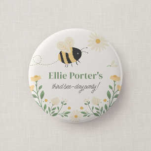 Hommel Verjaardagsfeestje Knop Geschenk voor gaste Ronde Button 5,7 Cm