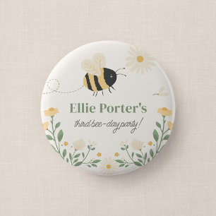 Hommel Verjaardagsfeestje Knop Geschenk voor gaste Ronde Button 5,7 Cm