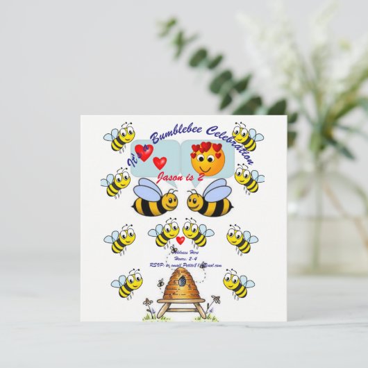 hommel voor kinderen kaart (Staand voorkant)