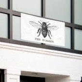 Hommelaar Zwarte Hommels Spandoek (Buitenkant Gebouw)