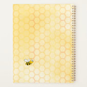 Hommelbijen gele honingraat tuin achtertuin 2024 planner (Achterkant)