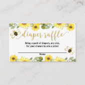 hommelgeel baby shower luierlofjes informatiekaartje (Voorkant)