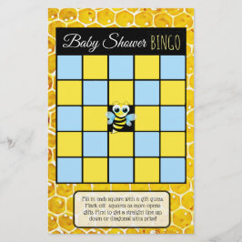 Hommels Bij Thema baby shower spellen Flyer