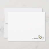 Hommels Bij Zwart Geel Strepen Briefpapier Notitiekaartje (Voorkant)