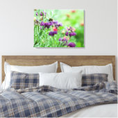 Hommels en bloemen canvas afdruk (Insitu (Slaapkamer))