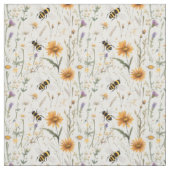 hommels en wilde bloemen, stof (Swatch)