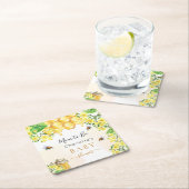 Hommels honing gele bloemen Baby Shower Kartonnen Onderzetters (Insitu)