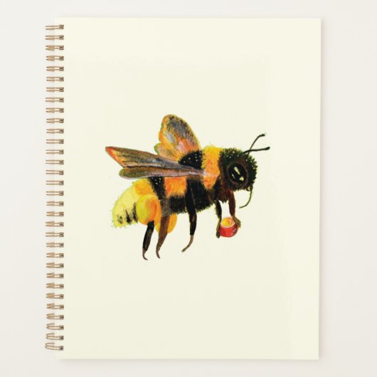 Hommels met stuifmeel - Bijenliefhebbers Planner (Voorkant)