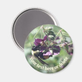 Hommels Met Stuifmeel Bloem Natuur Persoonlijk Magneet (Voorkant / Achterkant)