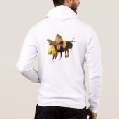 Hommels met stuifmeel wit hoodie (Achterkant)