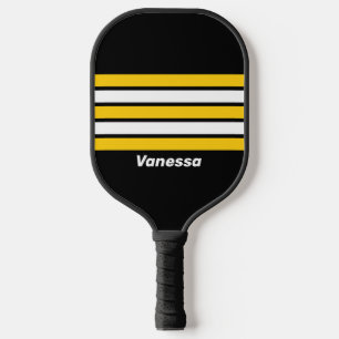 Hommels Nostalgisch over Strepen met Naam Pickleball Paddle
