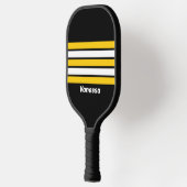 Hommels Nostalgisch over Strepen met Naam Pickleball Paddle (Links)