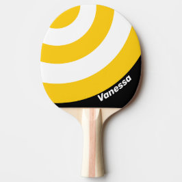 Hommels Nostalgische Cirkel Streep met Naam Tafeltennisbatje