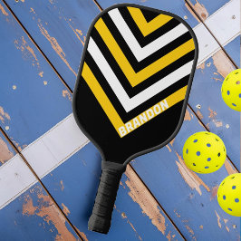 Hommels Nostalgische Vintage Chevron met Naam Pickleball Paddle