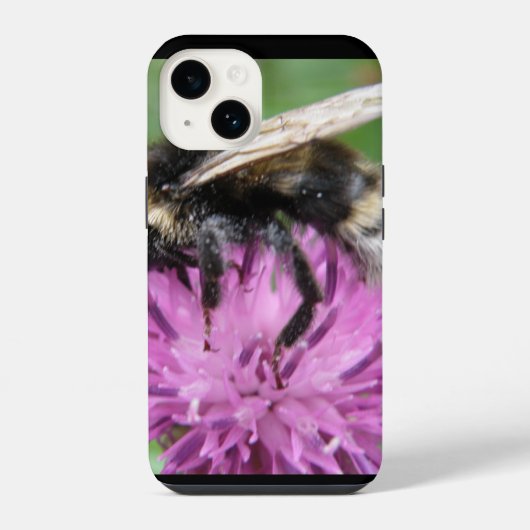 Hommels op een Distel iPhone Hoesje (Achterkant)