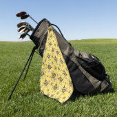 Hommels Patroon Golfhanddoek (Groen)