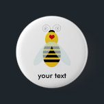 hommels ronde button 5,7 cm<br><div class="desc">Cute en Fun Birthday Gifts</div>