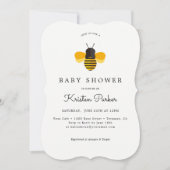 Hommels Thema Baby Shower Uitnodigingskaarten Kaart (Voorkant)