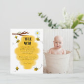 Hommels Verjaardagsfeestje Foto Dank Je Kaarten (Staand voorkant)