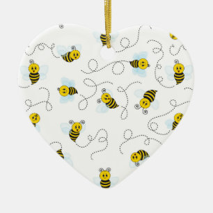 Hommels vliegen Geel Zwart Hommels Keramisch Ornament