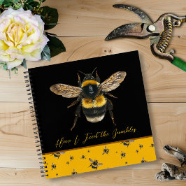 Hommels Voeden de Bijen Tuinierdagboek Notitieboek