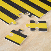 Hommels Zwarte Gele Horizontale Lijnen Hommels Legpuzzel (Zijkant)