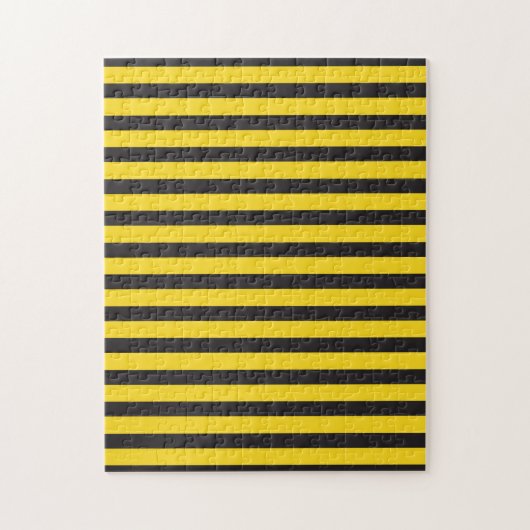 Hommels Zwarte Gele Horizontale Lijnen Hommels Legpuzzel (Verticaal)