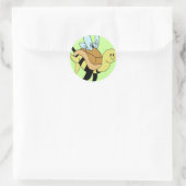 hommelschildpad ronde sticker (Tas)