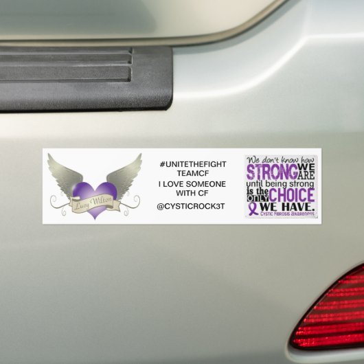 hommelsticker voor cystic fibrosis bumpersticker (Op auto)