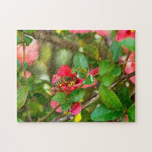 Hommeltje En Azalea Legpuzzel (Horizontaal)