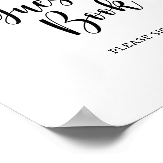 Hommeltje \ Gastboek Poster (Hoek)