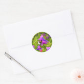 Hommeltje in bloei ronde sticker (Envelop)