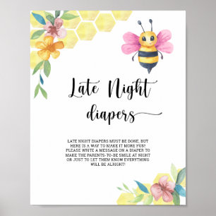 Hommeltje \ Luierenspel tot laat in de nacht Poster