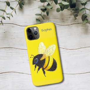 Hommeltje op Geel Case-Mate iPhone Case