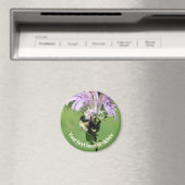 Hommeltje Op Monarda Bloem Persoonlijk Magneet (Insitu (Vaatwasser))