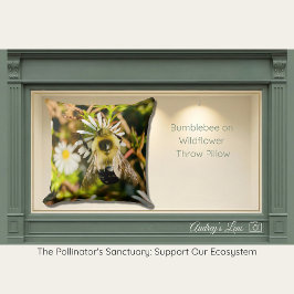 Hommeltje op wilde bloem kussen