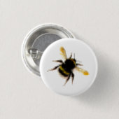 Hommeltje. Ronde Button 3,2 Cm (Voorkant /achterkant)