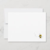 Hommeltje verjaardag bedankbrief bedankkaart (Achterkant)