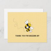 Hommeltje verjaardag bedankbrief bedankkaart (Voorkant / Achterkant)