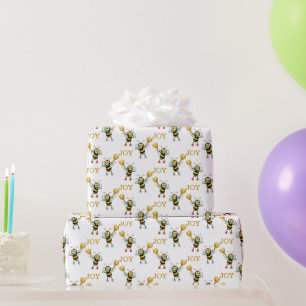 Hommepatroon op wit cadeaupapier