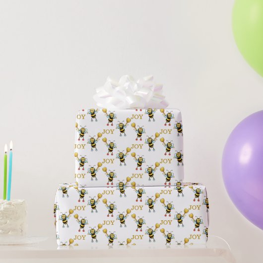 Hommepatroon op wit cadeaupapier (Feestgeschenken)